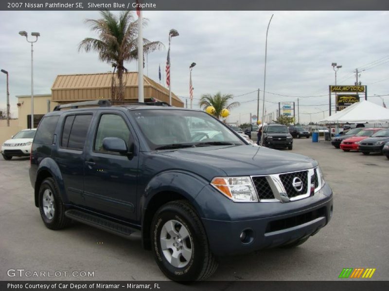 Silverton Blue / Graphite 2007 Nissan Pathfinder SE