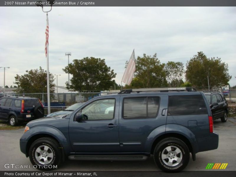 Silverton Blue / Graphite 2007 Nissan Pathfinder SE