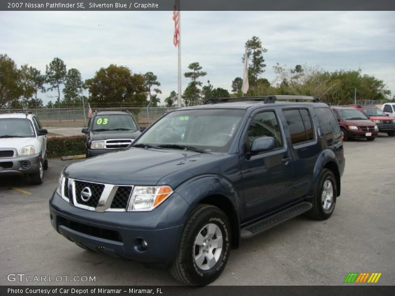 Silverton Blue / Graphite 2007 Nissan Pathfinder SE