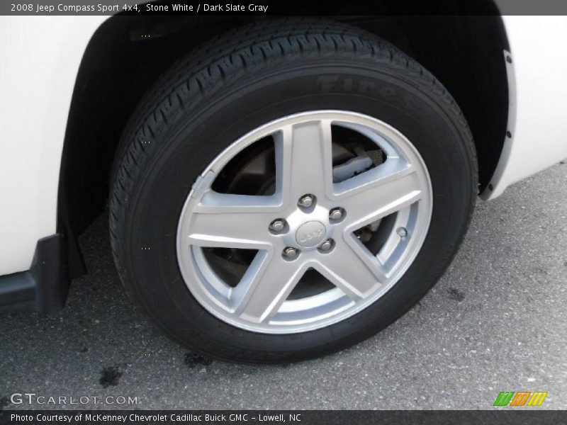 Stone White / Dark Slate Gray 2008 Jeep Compass Sport 4x4