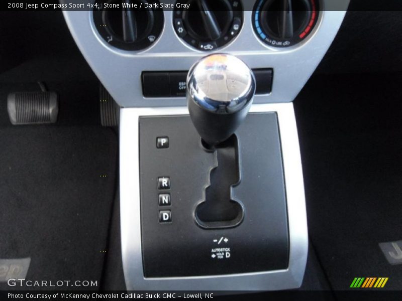 Stone White / Dark Slate Gray 2008 Jeep Compass Sport 4x4