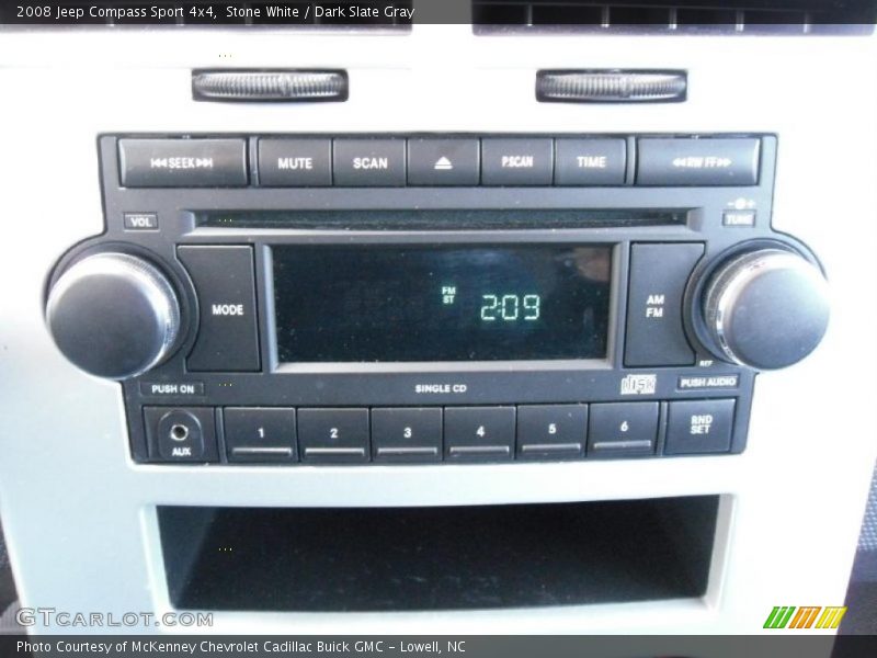 Stone White / Dark Slate Gray 2008 Jeep Compass Sport 4x4