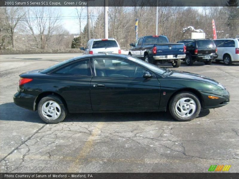 Green / Gray 2001 Saturn S Series SC1 Coupe