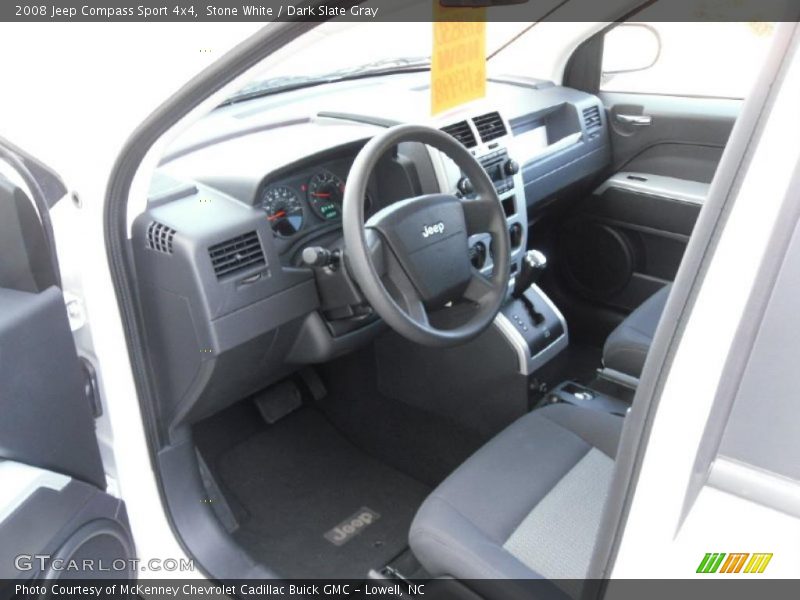 Stone White / Dark Slate Gray 2008 Jeep Compass Sport 4x4
