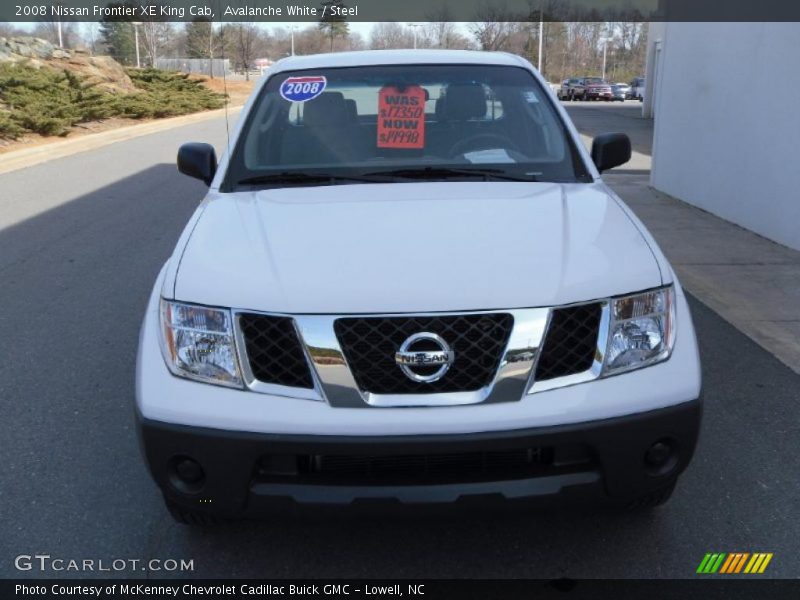 Avalanche White / Steel 2008 Nissan Frontier XE King Cab