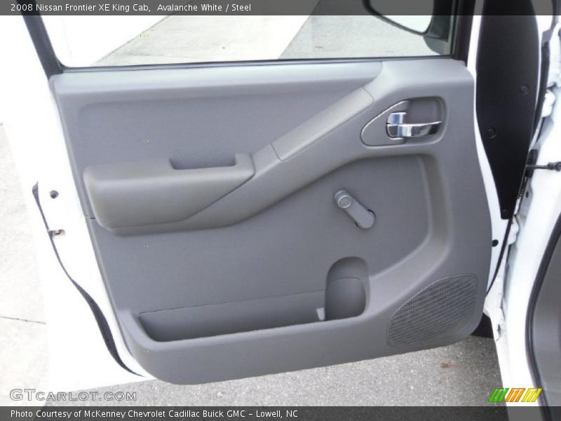 Avalanche White / Steel 2008 Nissan Frontier XE King Cab