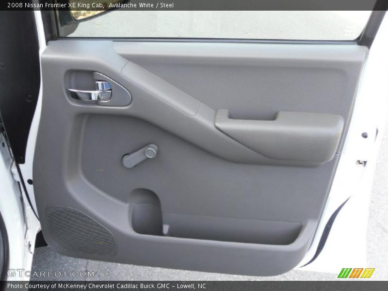 Avalanche White / Steel 2008 Nissan Frontier XE King Cab
