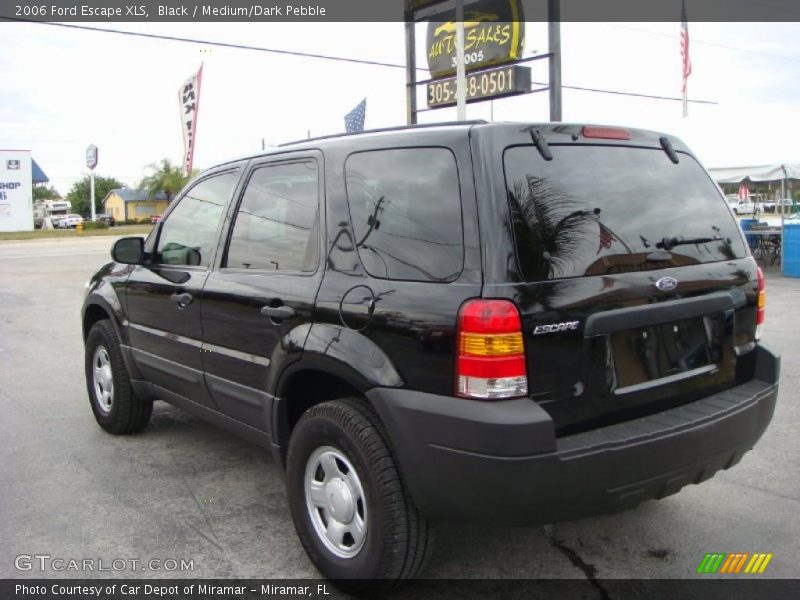 Black / Medium/Dark Pebble 2006 Ford Escape XLS