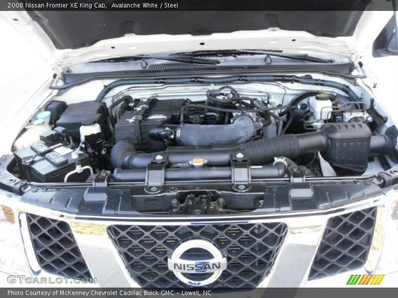 Avalanche White / Steel 2008 Nissan Frontier XE King Cab