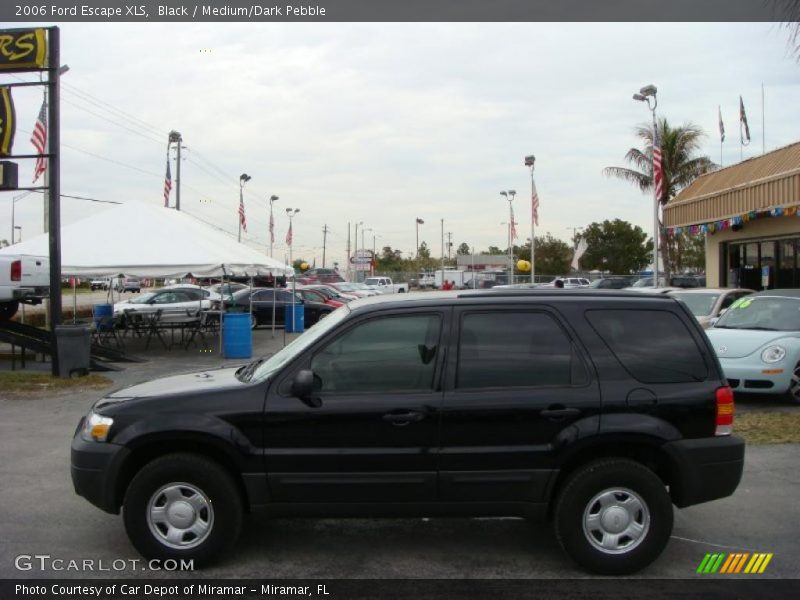 Black / Medium/Dark Pebble 2006 Ford Escape XLS