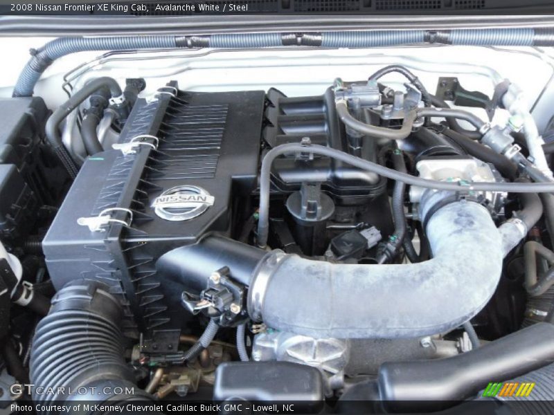 Avalanche White / Steel 2008 Nissan Frontier XE King Cab
