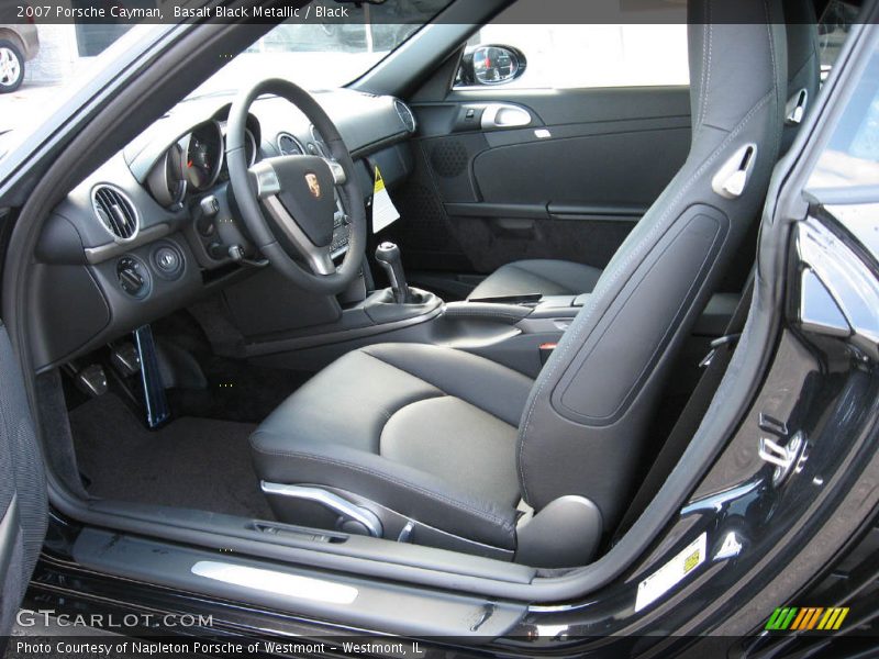 Basalt Black Metallic / Black 2007 Porsche Cayman