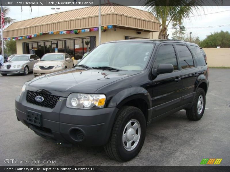 Black / Medium/Dark Pebble 2006 Ford Escape XLS