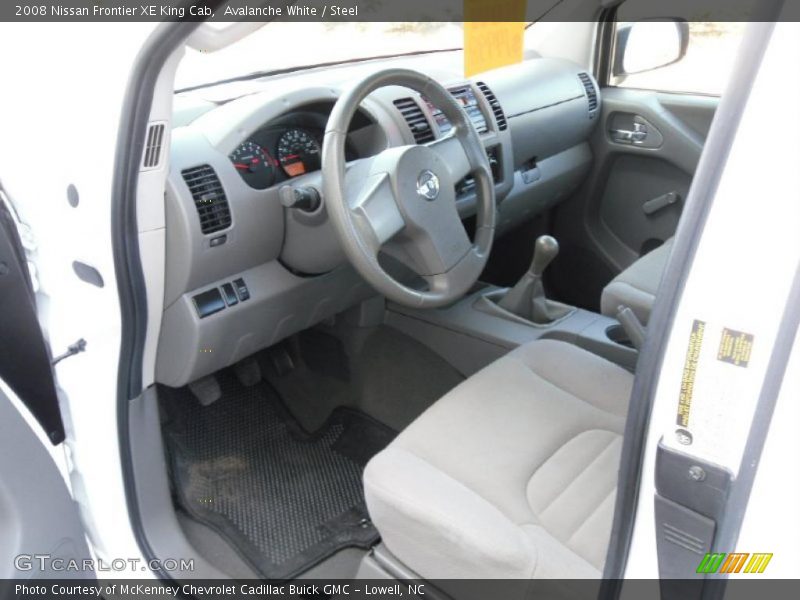 Avalanche White / Steel 2008 Nissan Frontier XE King Cab