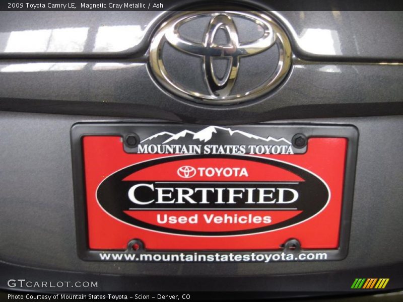 Magnetic Gray Metallic / Ash 2009 Toyota Camry LE