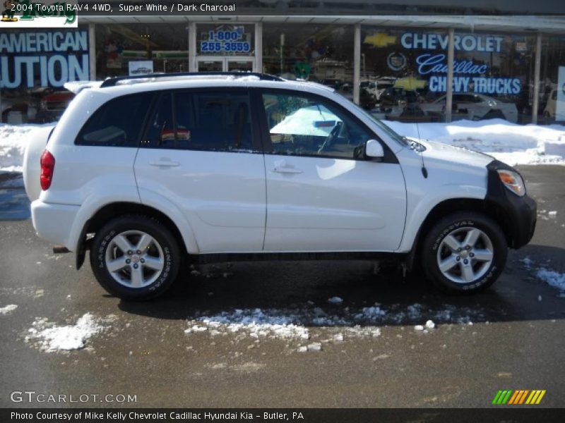 Super White / Dark Charcoal 2004 Toyota RAV4 4WD