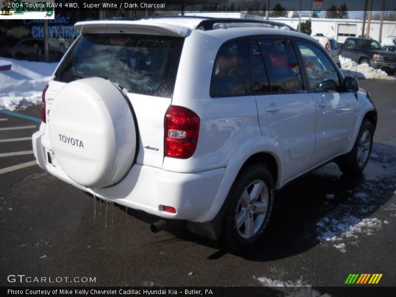 Super White / Dark Charcoal 2004 Toyota RAV4 4WD
