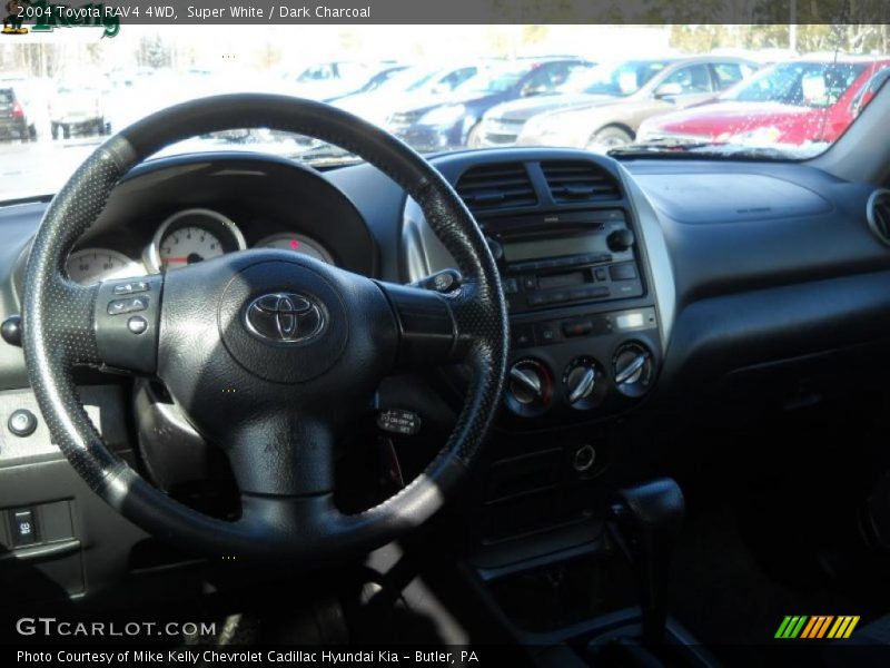 Super White / Dark Charcoal 2004 Toyota RAV4 4WD