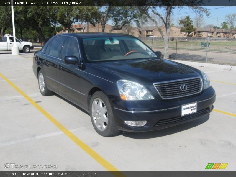 Blue Onyx Pearl / Black 2001 Lexus LS 430