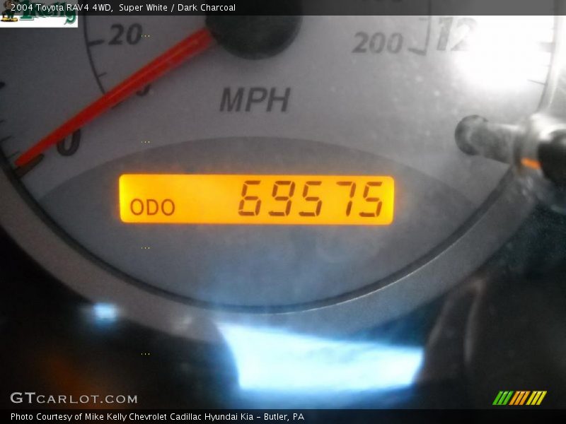 Super White / Dark Charcoal 2004 Toyota RAV4 4WD