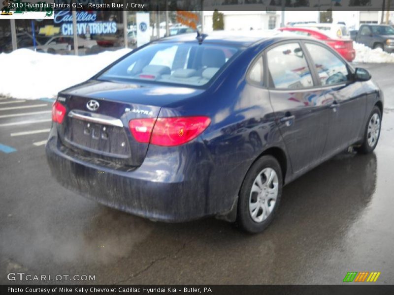 Regatta Blue / Gray 2010 Hyundai Elantra GLS