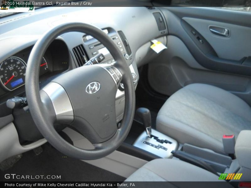 Regatta Blue / Gray 2010 Hyundai Elantra GLS