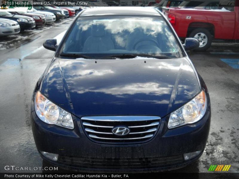 Regatta Blue / Gray 2010 Hyundai Elantra GLS