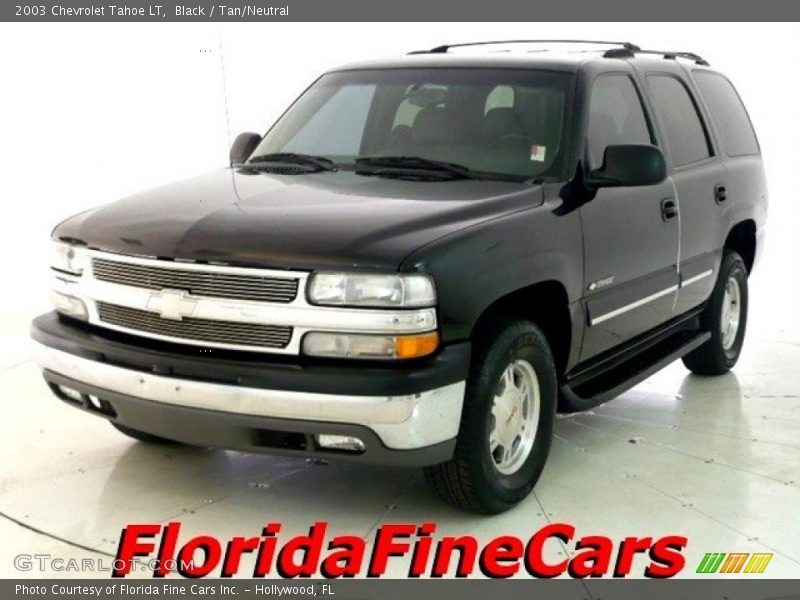 Black / Tan/Neutral 2003 Chevrolet Tahoe LT