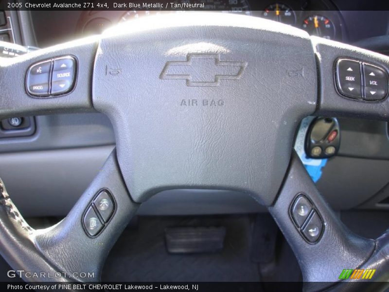 Dark Blue Metallic / Tan/Neutral 2005 Chevrolet Avalanche Z71 4x4