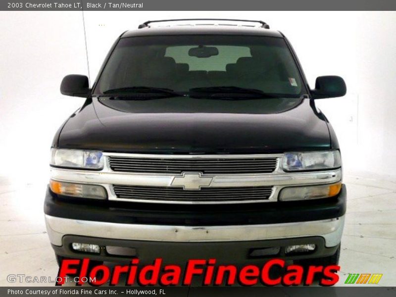 Black / Tan/Neutral 2003 Chevrolet Tahoe LT