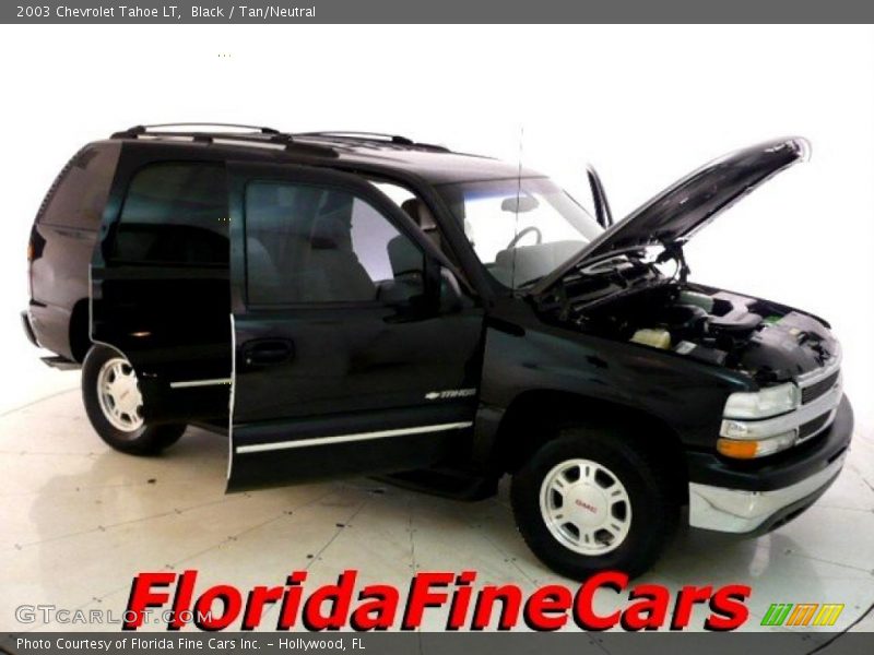 Black / Tan/Neutral 2003 Chevrolet Tahoe LT