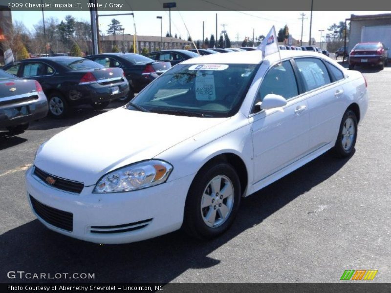 White / Gray 2009 Chevrolet Impala LT