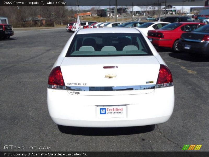 White / Gray 2009 Chevrolet Impala LT