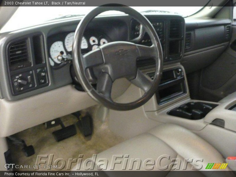 Black / Tan/Neutral 2003 Chevrolet Tahoe LT