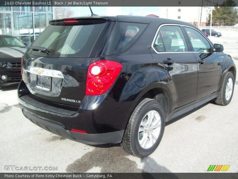 Black / Jet Black/Light Titanium 2010 Chevrolet Equinox LS