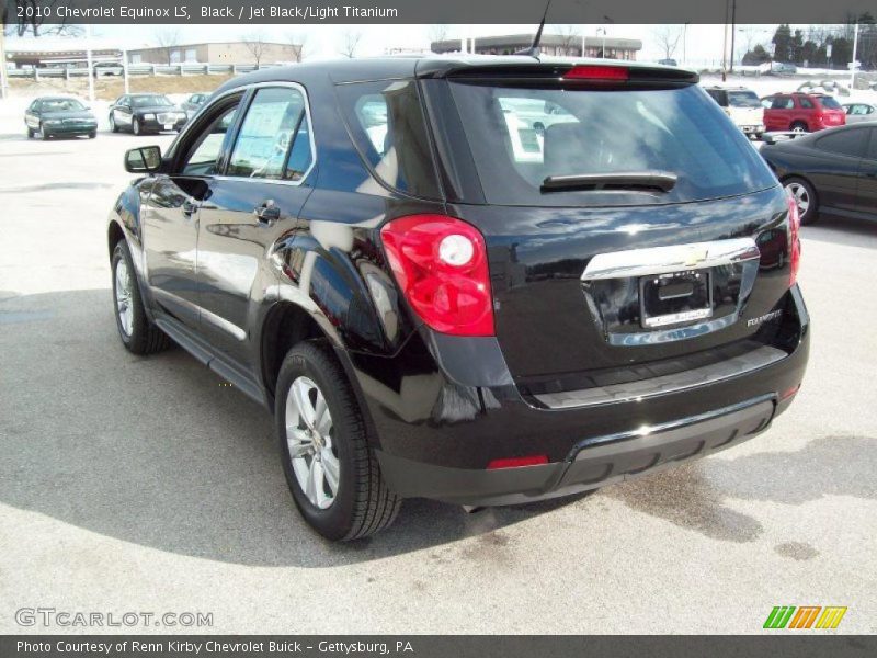 Black / Jet Black/Light Titanium 2010 Chevrolet Equinox LS