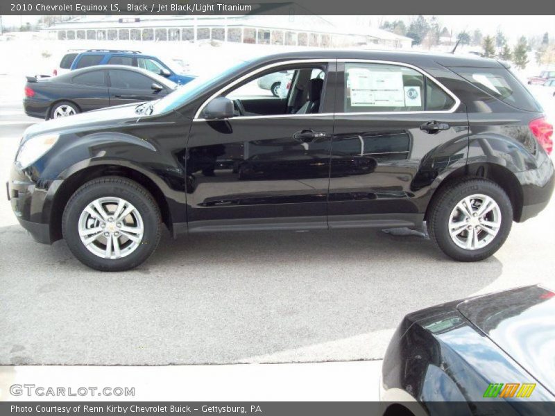 Black / Jet Black/Light Titanium 2010 Chevrolet Equinox LS