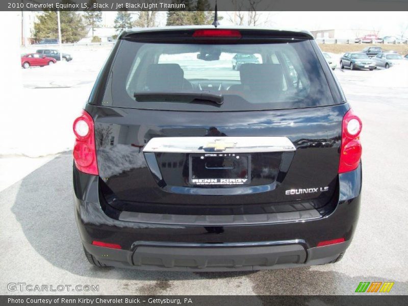 Black / Jet Black/Light Titanium 2010 Chevrolet Equinox LS