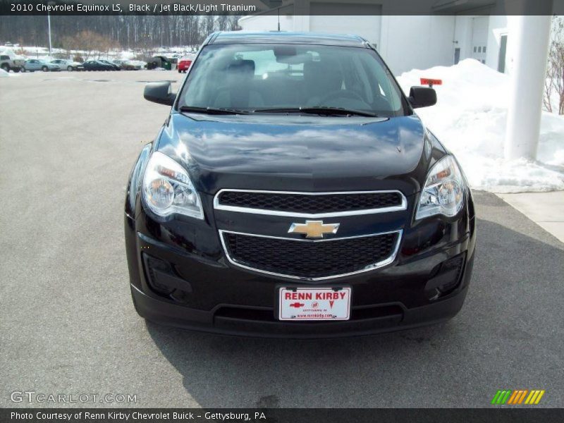 Black / Jet Black/Light Titanium 2010 Chevrolet Equinox LS