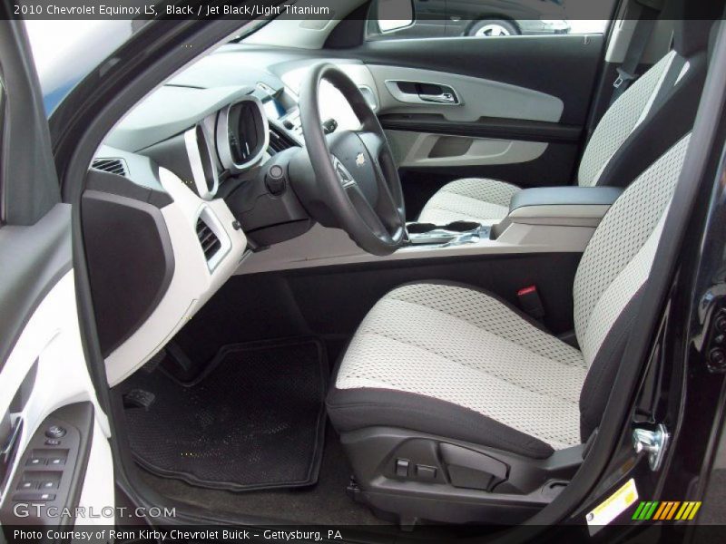 Black / Jet Black/Light Titanium 2010 Chevrolet Equinox LS