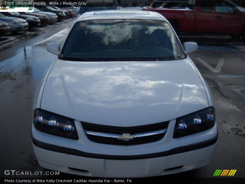 White / Medium Gray 2005 Chevrolet Impala