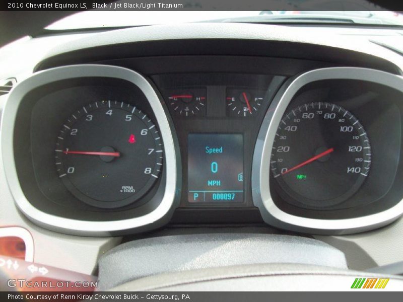 Black / Jet Black/Light Titanium 2010 Chevrolet Equinox LS