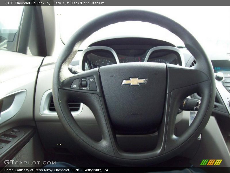Black / Jet Black/Light Titanium 2010 Chevrolet Equinox LS