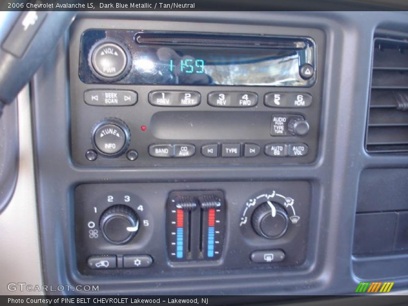 Dark Blue Metallic / Tan/Neutral 2006 Chevrolet Avalanche LS