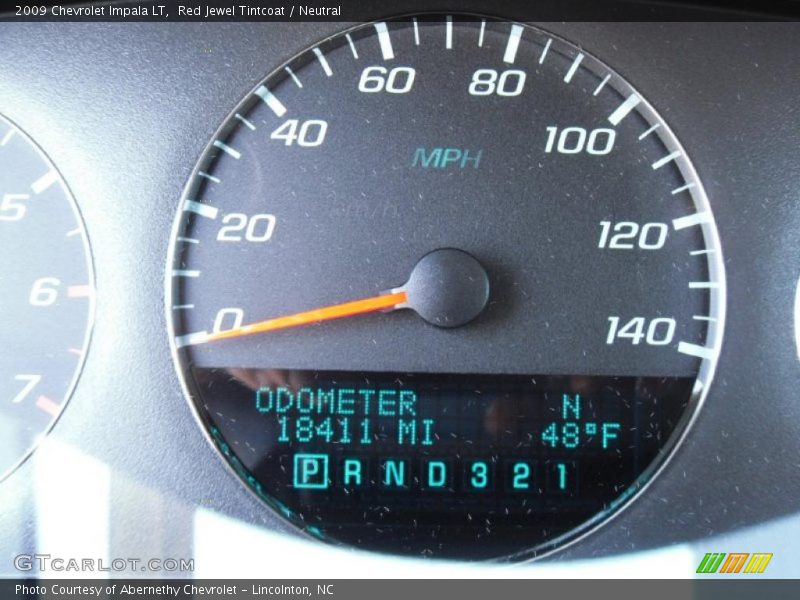 Red Jewel Tintcoat / Neutral 2009 Chevrolet Impala LT