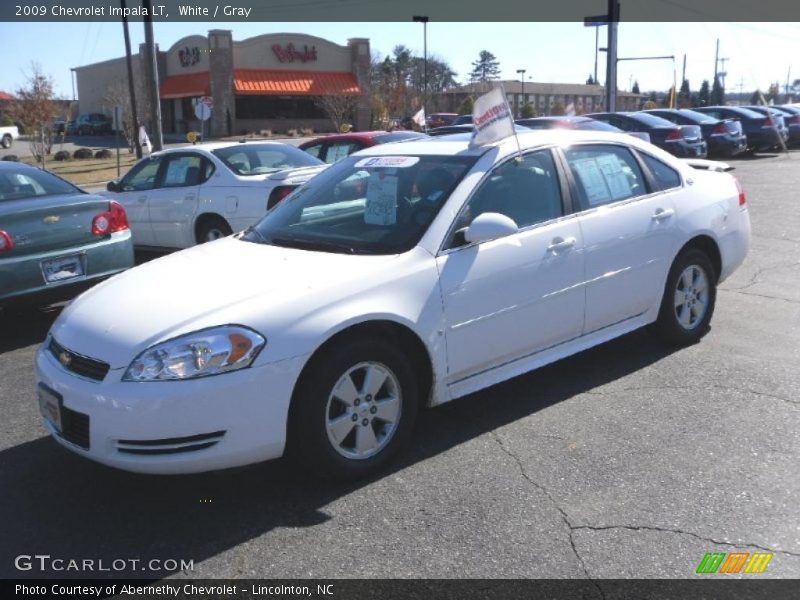 White / Gray 2009 Chevrolet Impala LT
