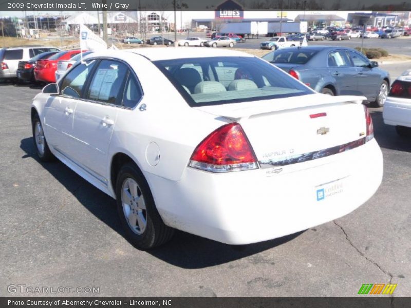 White / Gray 2009 Chevrolet Impala LT