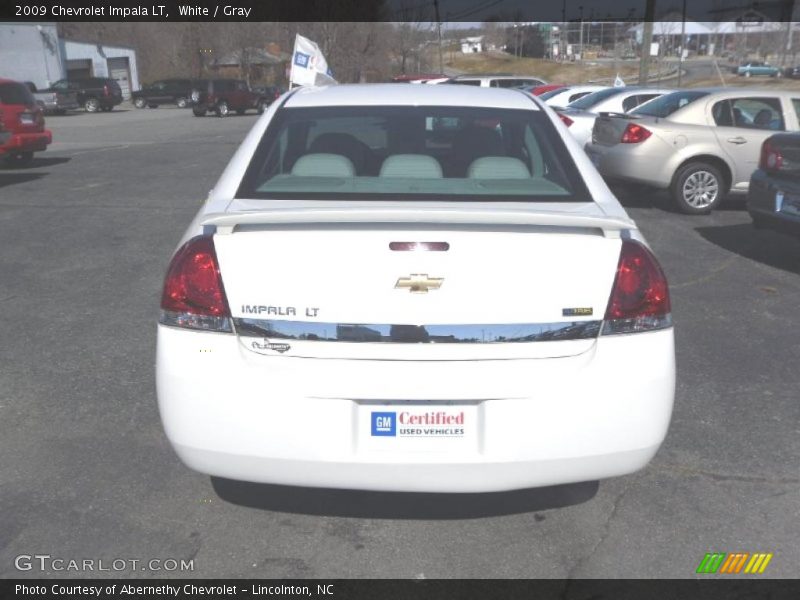 White / Gray 2009 Chevrolet Impala LT