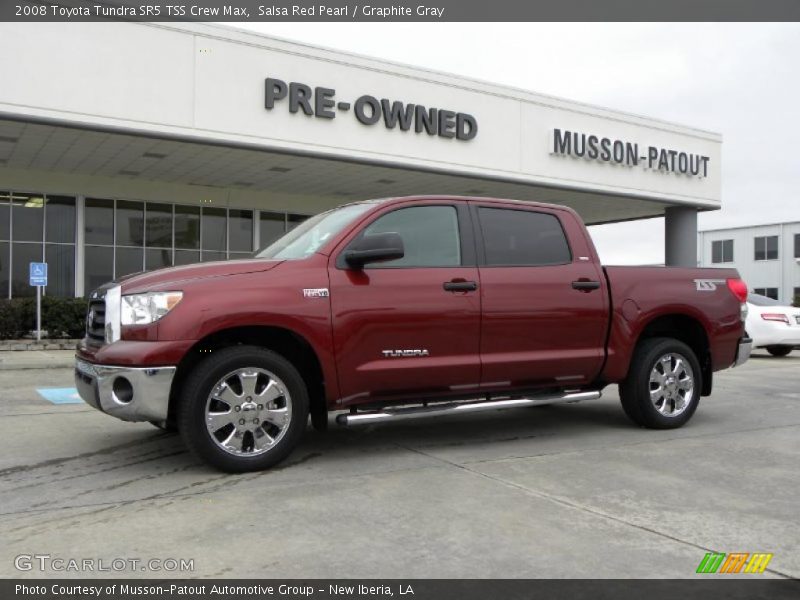 Salsa Red Pearl / Graphite Gray 2008 Toyota Tundra SR5 TSS Crew Max