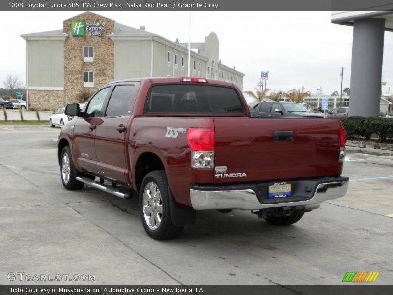 Salsa Red Pearl / Graphite Gray 2008 Toyota Tundra SR5 TSS Crew Max